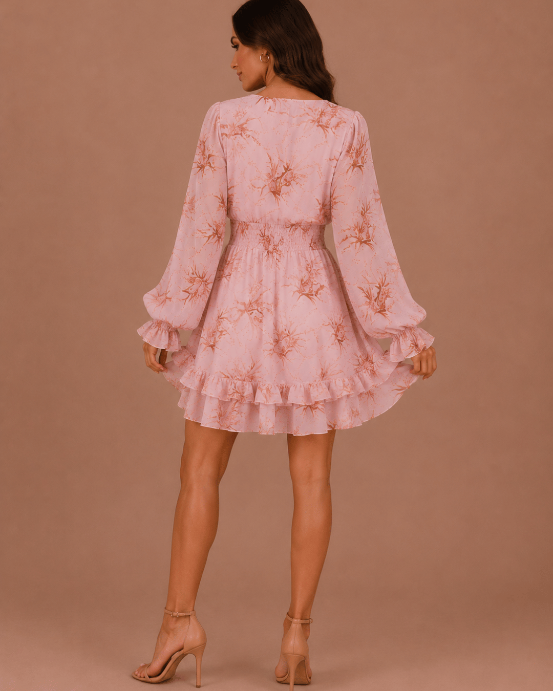Vestido Curto Chiffon Élodie Floral