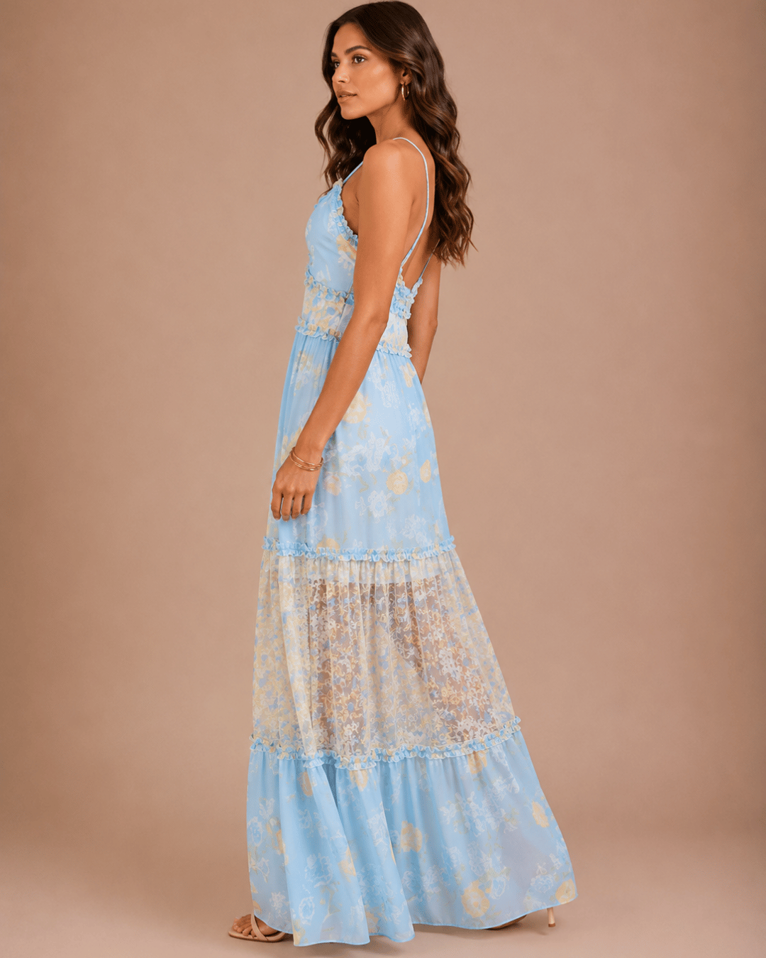 Vestido Longo Floral Aurora