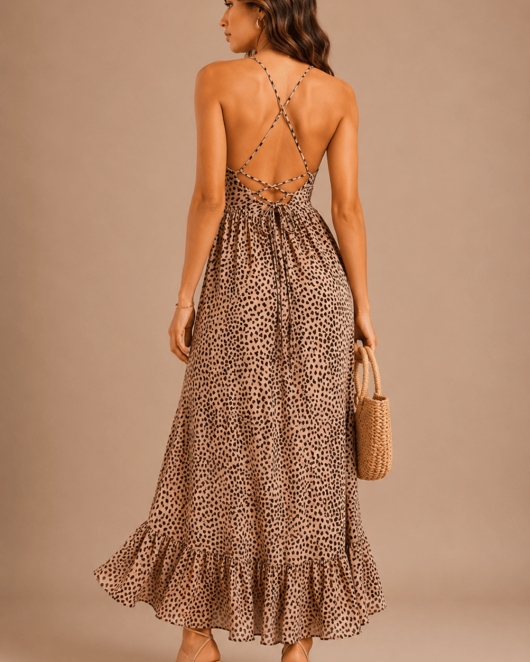 Vestido Midi Serena Animal Print