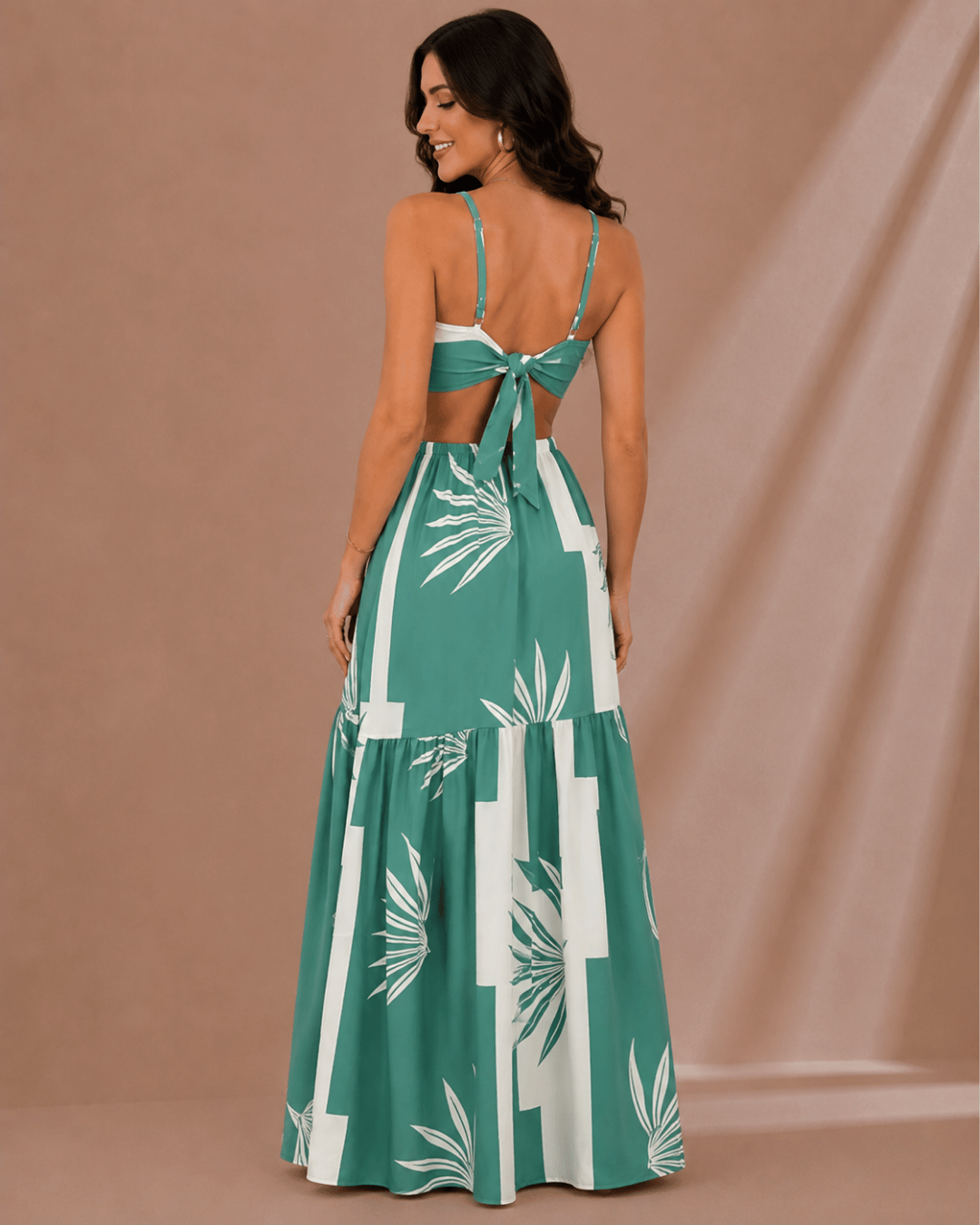 Vestido Longo Serena Tropical com Fenda