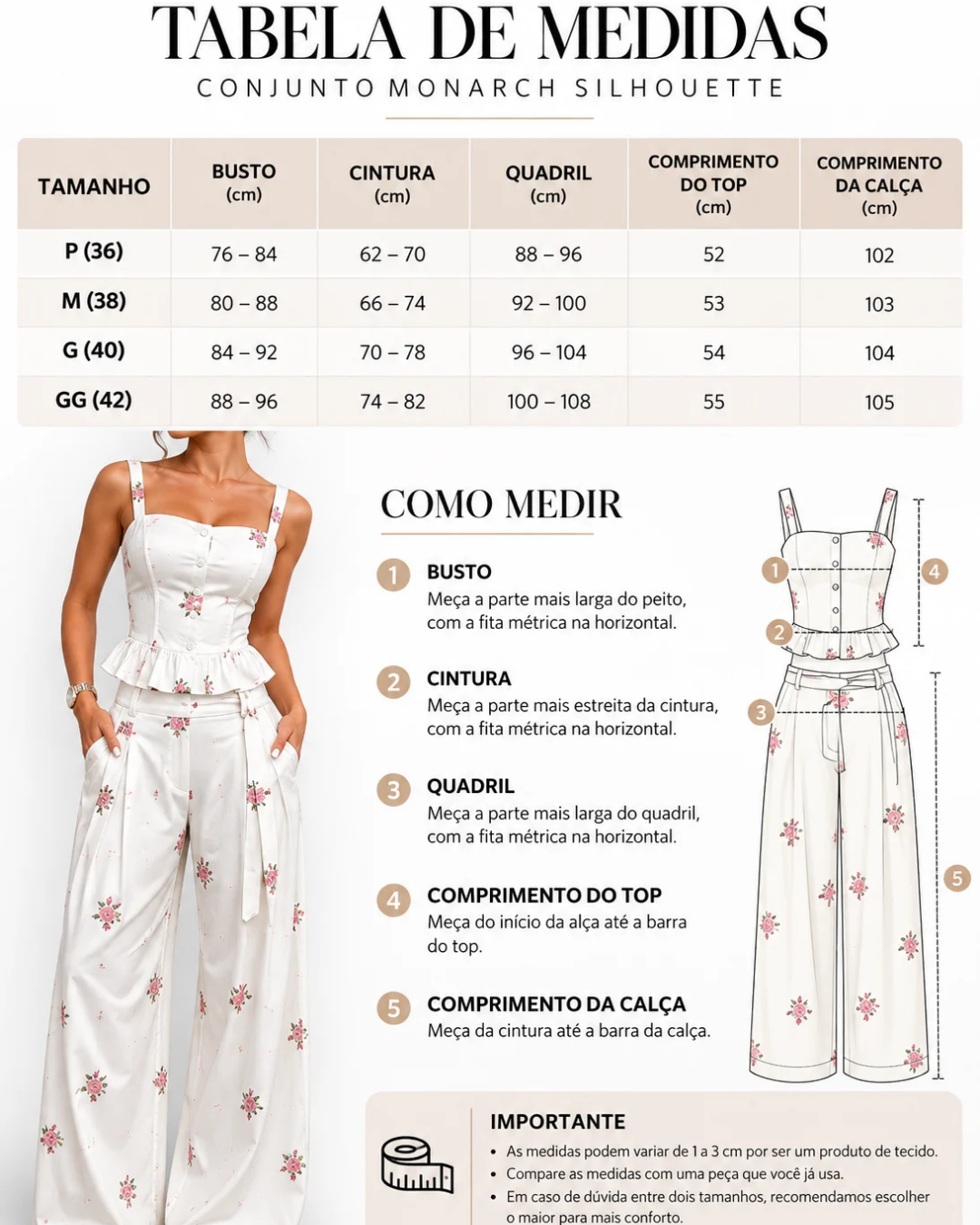 Conjunto Monarch Silhouette